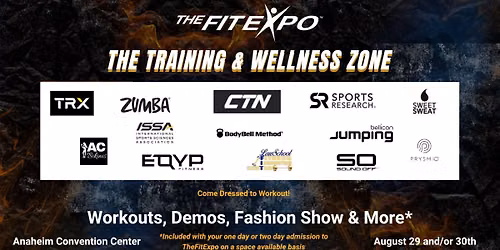 TRAINING AND WELLNESS ZONE AT THEFITEXPO
