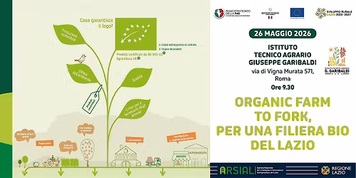ORGANIC FARM TO FORK, PER UNA FILIERA BIO DEL LAZIO