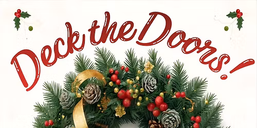 Deck the Doors, Festive Christmas Wreath & Garland Workshop