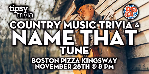 Edmonton: Boston Pizza Kingsway - Country Music NTT & Trivia - Nov 28, 8pm