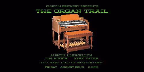 The Organ Trail trio at Dunedin Brewery