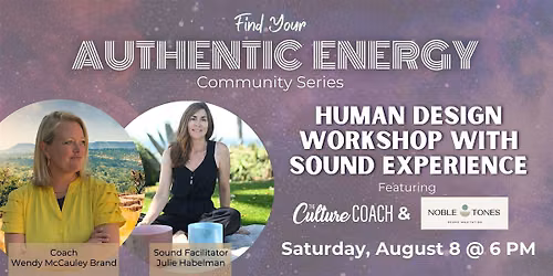 Human Design Workshop with Sound Experience