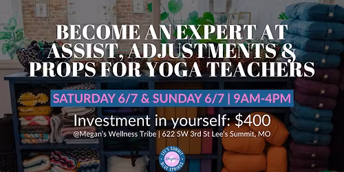 Become an Expert at Assist, Adjustments & Props for Yoga Teachers