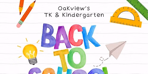 TK & Kindergarten Back to School Night
