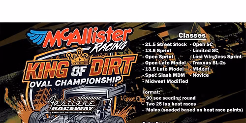 2026 McAllister Racing King of Dirt Oval Championship
