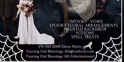 Group Halloween Wedding Ceremony