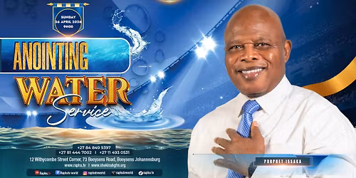 ANOINTING WATER SERVICE