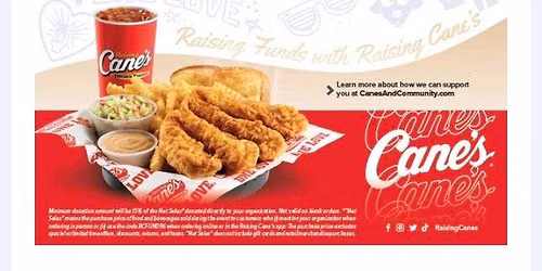 Cane\u2019s Fundraiser 