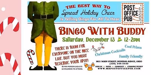 Bingo With Buddy The Elf
