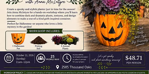 Goth Planter Workshop with Anna McIntyre