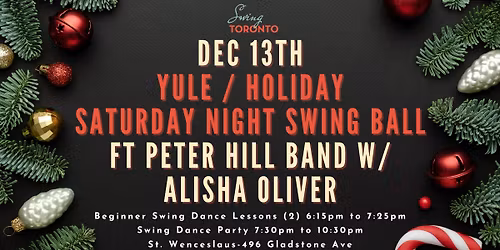 Yule Holiday Saturday Night Swing Ball! Lessons & Dance