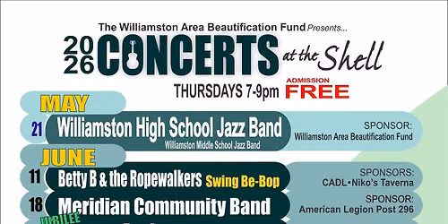 Meridian Community Band - Williamston Concert at the Shell