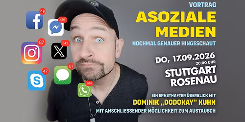 Vortrag mit Dominik Kuhn: Asoziale Medien - Nochmal genauer hingeschaut