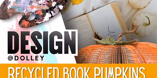 Design @ Dolley: Recycled Book Pumpkins
