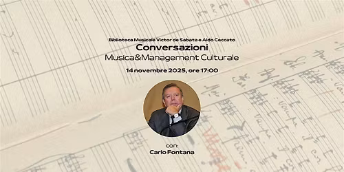 Conversazioni: Musica&ManagementCulturale