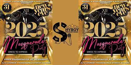 NEW YEAR'S EVE MASQUERADE PARTY