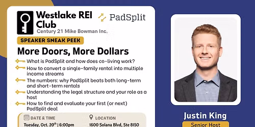 Westlake REI Meeting: October 20th