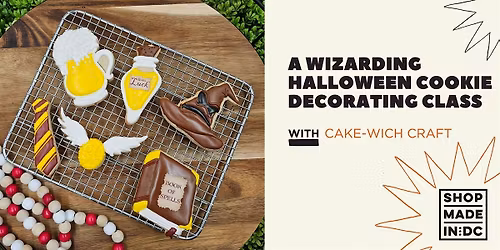 A Wizarding Halloween Cookie Decorating Class w\/ Cake-wich Craft