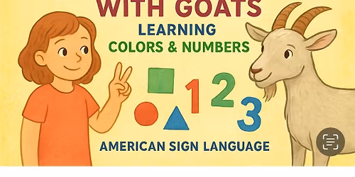 Storytime for Children With Goats Learning Colors and Numbers