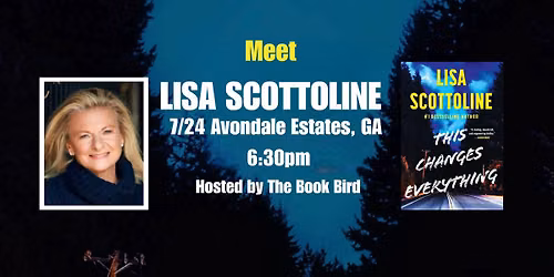 Lisa Scottoline book event at The Book Bird in Avondale Estates, GA