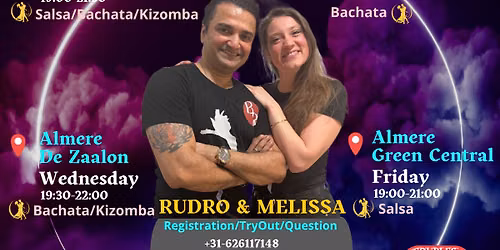 Tryout Proefles Salsa Bachata Kizomba Beginner\/Intermediate\/Advanced Course (Amstelveen)