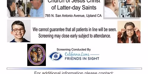 Free Vision Screening in Upland