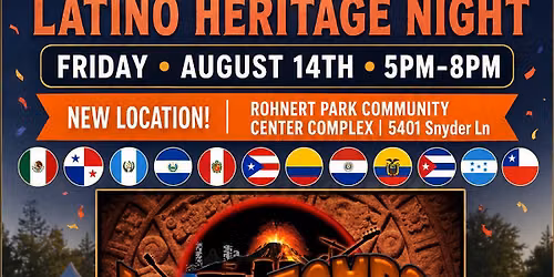 Rohnert Park Latino Heritage Night with Momotombo-SF w\/Original Former Members of Malo & Santana!