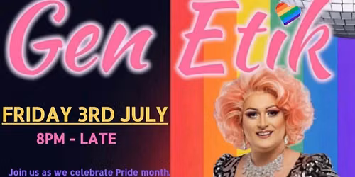 Miss Gen Etik & DJ Brian Darcy #Live Friday 3rd July 8pm @The Bedford -\u201cLuke\u2019s\u201d