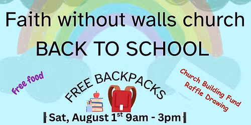 BACK TO SCHOOL BOOK BAG GIVEAWAY 