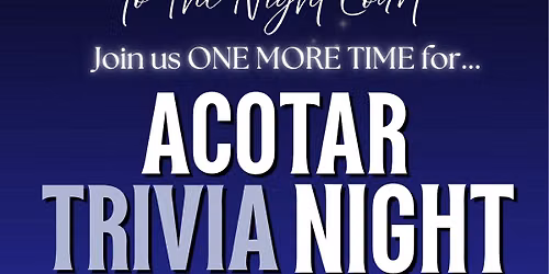 ACOTAR TRIVIA @ GRIMALDI'S