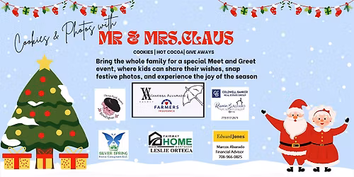 Photos with Mr. & Mrs. Claus Hosted at Farmers Insurance