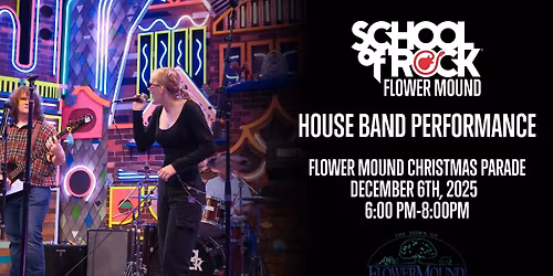 School of Rock Flower Mound's House Band Performs @ Flower Mound Christmas Parade