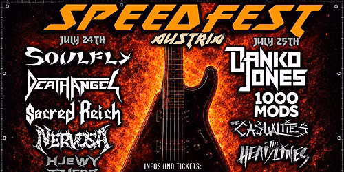 SPEEDFEST AUSTRIA \/\/\/ SOULFLY - DANKO JONES - SACRED REICH - DEATH ANGEL - 1000MODS @ HOHENEMS (AT)