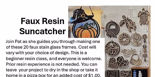 Faux Stain Glass Suncatcher