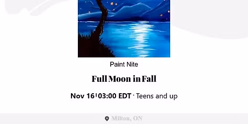 Paint Nite at Boston Pizza Milton!