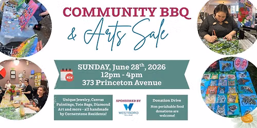 Community BBQ and Arts Sale