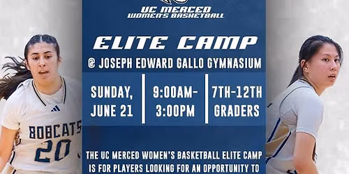 UC Merced women's basketball Elite Camp — 5200 N Lake Rd, Merced, CA, United States, California 95343