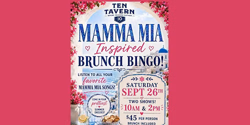 Mamma Mia Brunch Bingo