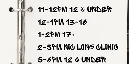 Thursday Practice schedule during National week