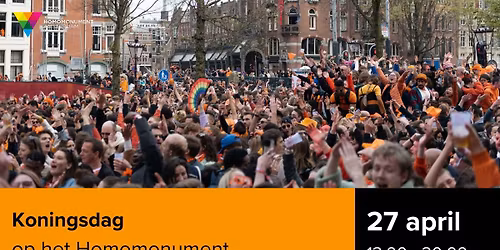Koningsdag Homomonument 2026