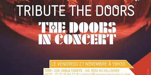 THE DOORS IN CONCERT - TRIBUTE THE DOORS \u00b7 B\u00e9thune (62)