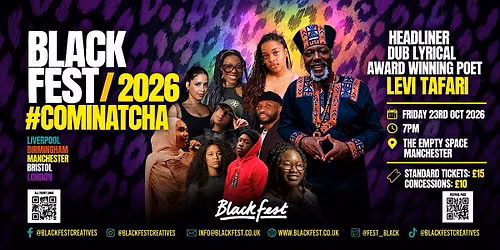 BlackFest 2026: Spoken Word Poetry Manchester ft. Levi Tafari