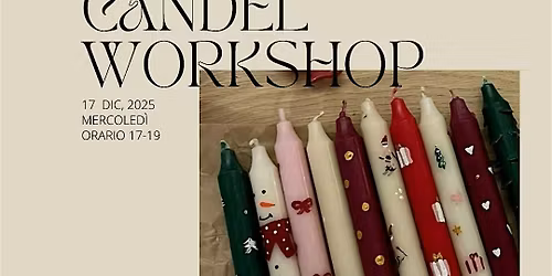 Workshop di decorazione candele natalizie