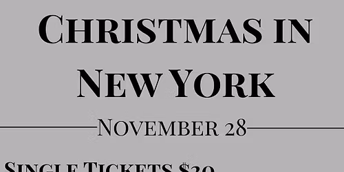 HIGH SCHOOL FORMAL: Christmas in New York