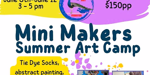Mini Makers Summer Art Camp at The Peacock House!