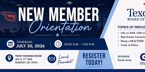 New Member Orientation