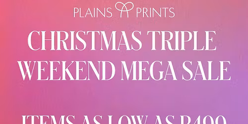Christmas Triple Weekend Mega Sale