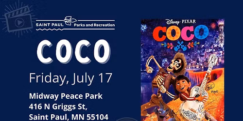  Coco (PG) Movie in the Park (Midway Peace Park)