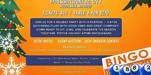 VSU Baltimore-Metro Alumni Chapter: Beats 'n' Bingo Holiday Party