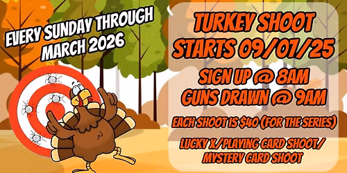 Amvets Post 2256 Sunday Turkey Shoot